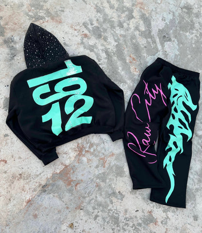 Black Raw City Eclipse Tracksuit